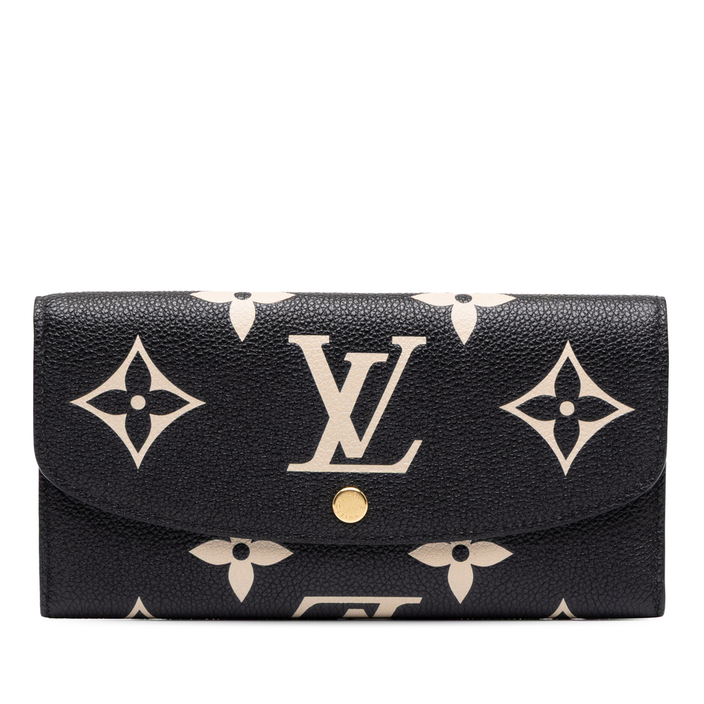 Pre-Loved Louis Vuitton Bicolor Monogram Empreinte Giant Emilie Wallet
